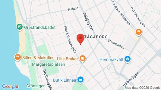 Apartments for rent i Helsingborg - kort over placeringen