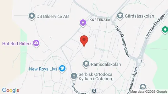 Apartments for rent i Gothenburg East - kort over placeringen
