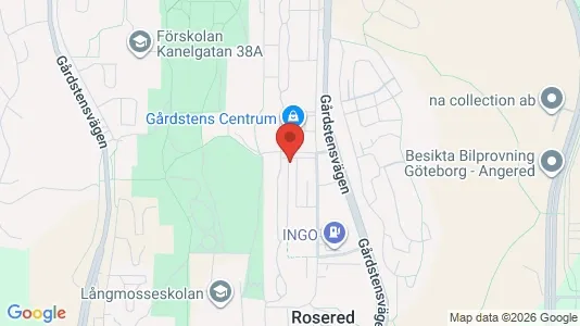 Apartments for rent i Angered - kort over placeringen