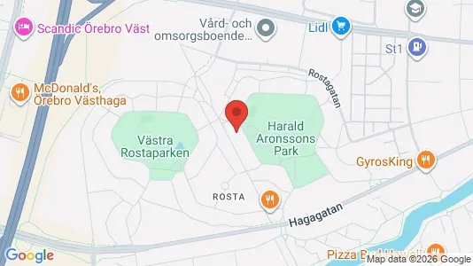 Apartments for rent i Örebro - kort over placeringen