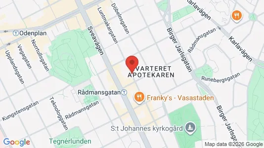 Apartments for rent i Vasastan - kort over placeringen