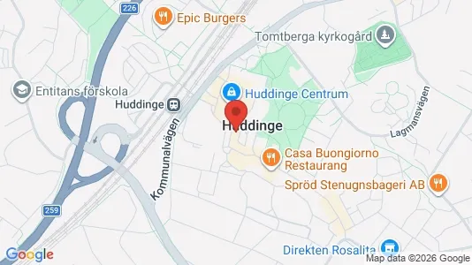 Apartments for rent i Huddinge - kort over placeringen