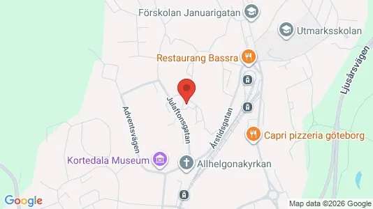 Apartments for rent i Gothenburg East - kort over placeringen