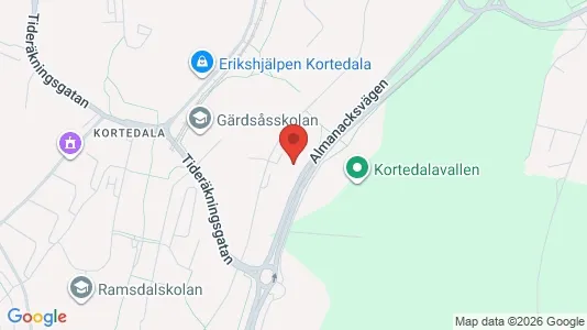 Apartments for rent i Gothenburg East - kort over placeringen