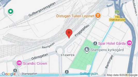 Apartments for rent i Gothenburg City Centre - kort over placeringen