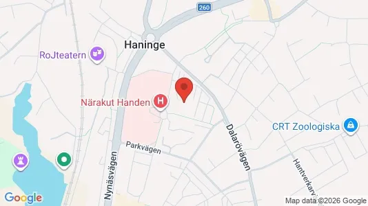 Apartments for rent i Haninge - kort over placeringen