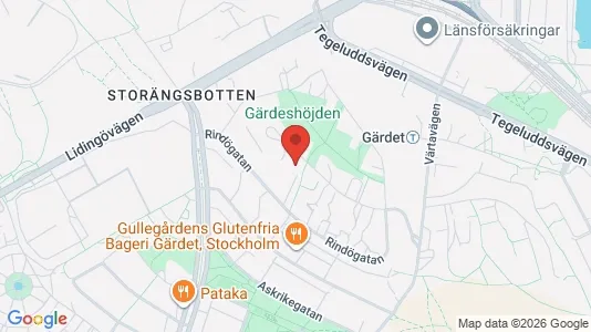Apartments for rent i Gärdet/Djurgården - kort over placeringen
