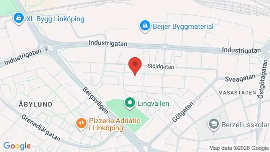 Apartments for rent i Linköping - kort over placeringen