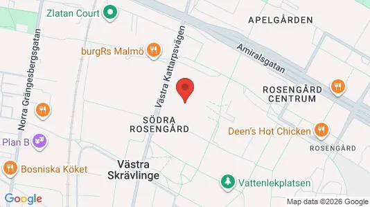 Apartments for rent i Rosengård - kort over placeringen