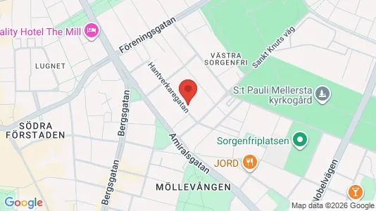 Apartments for rent i Malmö City - kort over placeringen