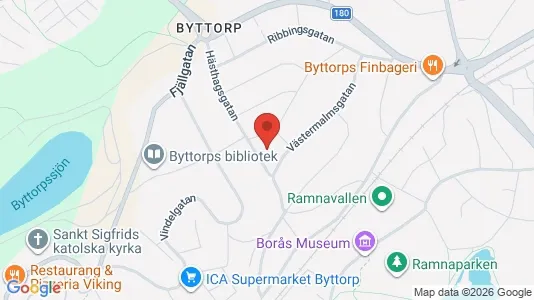 Apartments for rent i Borås - kort over placeringen