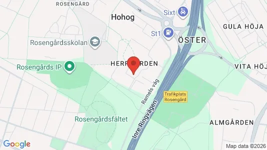 Apartments for rent i Rosengård - kort over placeringen