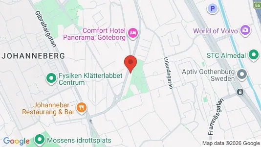 Apartments for rent i Johanneberg - kort over placeringen