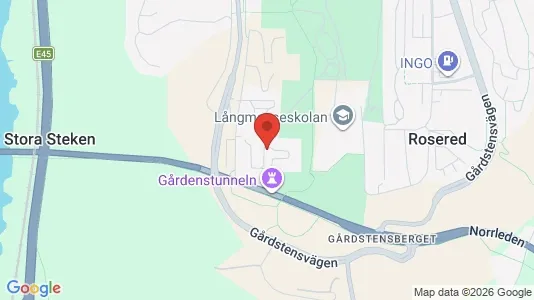 Apartments for rent i Angered - kort over placeringen