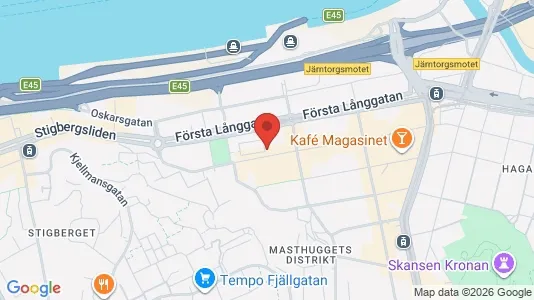 Apartments for rent i Gothenburg City Centre - kort over placeringen