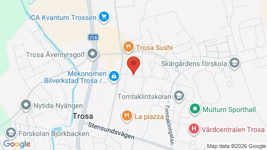 Apartments for rent i Trosa - kort over placeringen