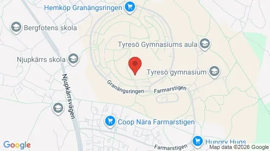Apartments for rent i Tyresö - kort over placeringen