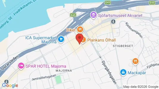 Apartments for rent i Majorna-Linné - kort over placeringen
