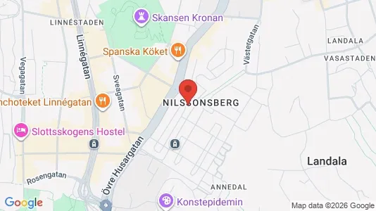 Apartments for rent i Gothenburg City Centre - kort over placeringen