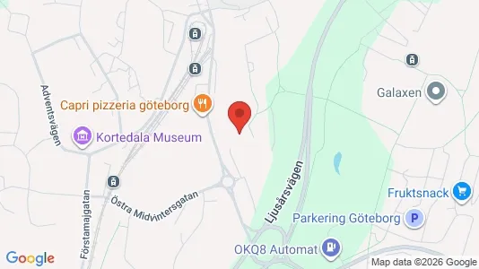 Apartments for rent i Gothenburg East - kort over placeringen