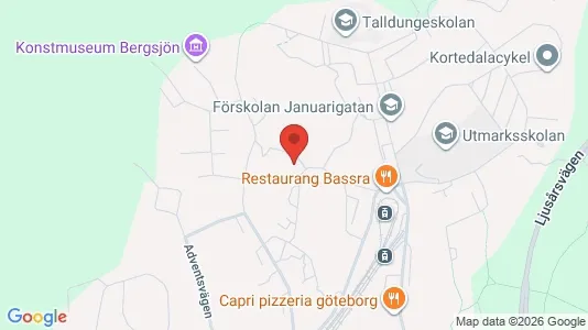 Apartments for rent i Gothenburg East - kort over placeringen