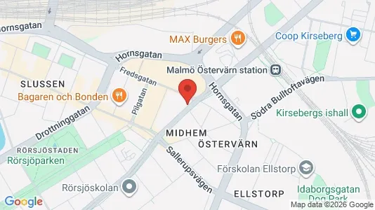 Apartments for rent i Malmö City - kort over placeringen