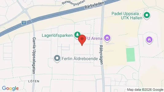 Apartments for rent i Uppsala - kort over placeringen