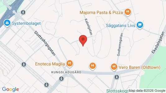 Apartments for rent i Majorna-Linné - kort over placeringen