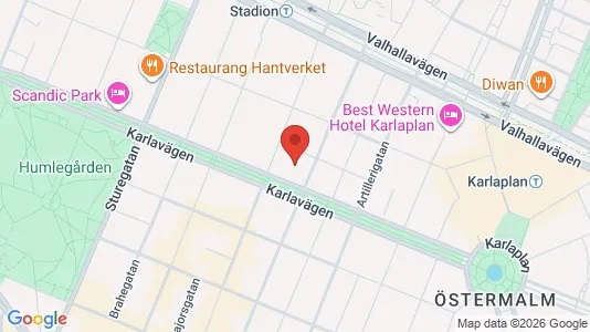 Apartments for rent i Östermalm - kort over placeringen