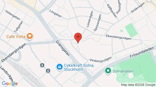 Apartments for rent i Solna - kort over placeringen