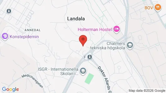 Apartments for rent i Johanneberg - kort over placeringen