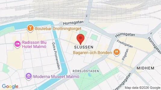 Apartments for rent i Malmö City - kort over placeringen