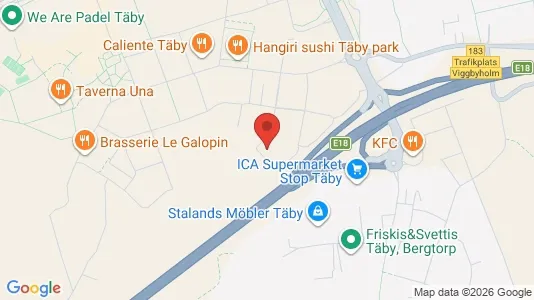 Apartments for rent i Täby - kort over placeringen