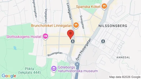 Apartments for rent i Majorna-Linné - kort over placeringen