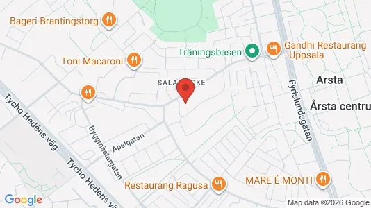 Apartments for rent i Uppsala - kort over placeringen