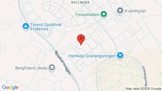 Apartments for rent i Tyresö - kort over placeringen