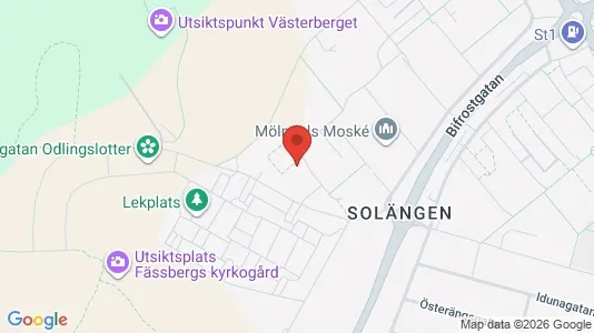 Apartments for rent i Mölndal - kort over placeringen