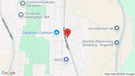 Apartments for rent i Angered - kort over placeringen