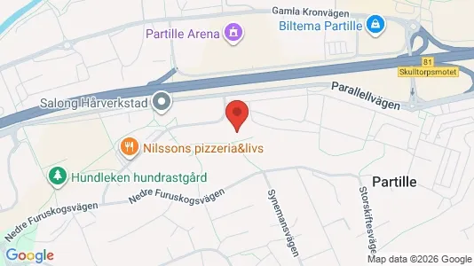 Apartments for rent i Partille - kort over placeringen