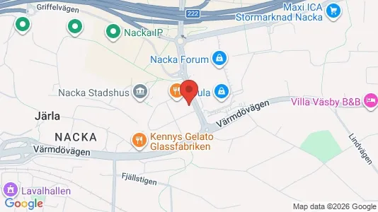 Apartments for rent i Nacka - kort over placeringen