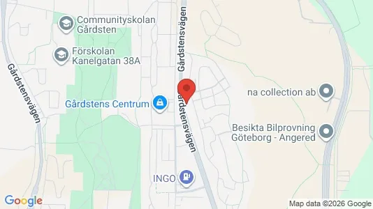 Apartments for rent i Angered - kort over placeringen