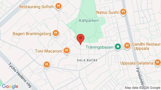 Apartments for rent i Uppsala - kort over placeringen