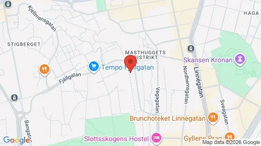 Apartments for rent i Majorna-Linné - kort over placeringen