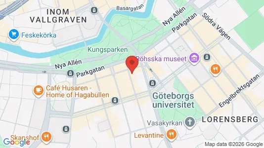 Apartments for rent i Gothenburg City Centre - kort over placeringen