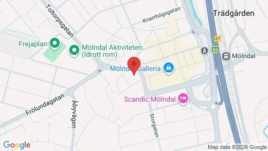 Apartments for rent i Mölndal - kort over placeringen