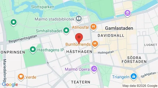 Apartments for rent i Malmö City - kort over placeringen