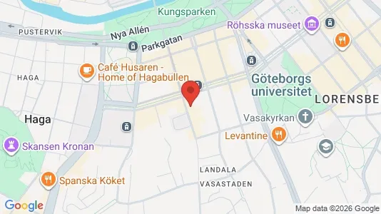 Apartments for rent i Gothenburg City Centre - kort over placeringen