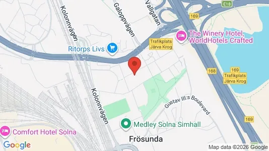 Apartments for rent i Solna - kort over placeringen