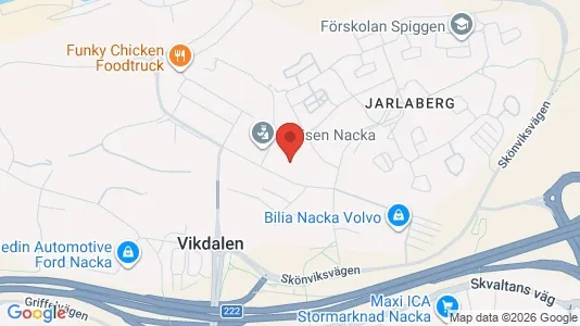 Apartments for rent i Nacka - kort over placeringen