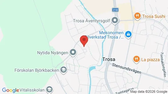 Apartments for rent i Trosa - kort over placeringen